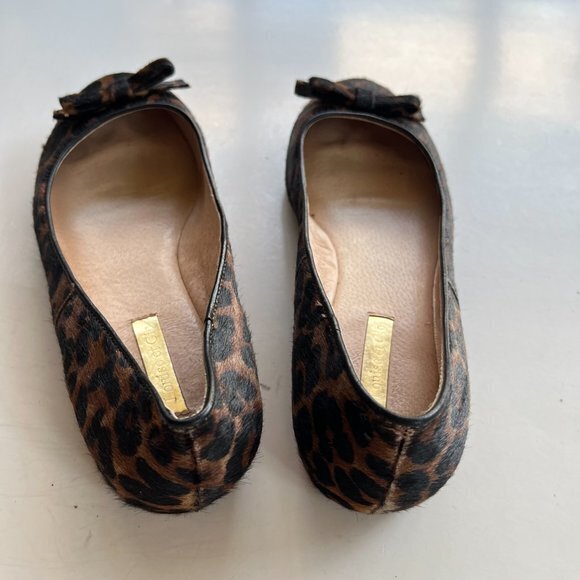 Louise Et Cie Erin Ballet Flats Slip On Animal Print Cow Fur Womens Size 7.5B - Picture 3 of 7